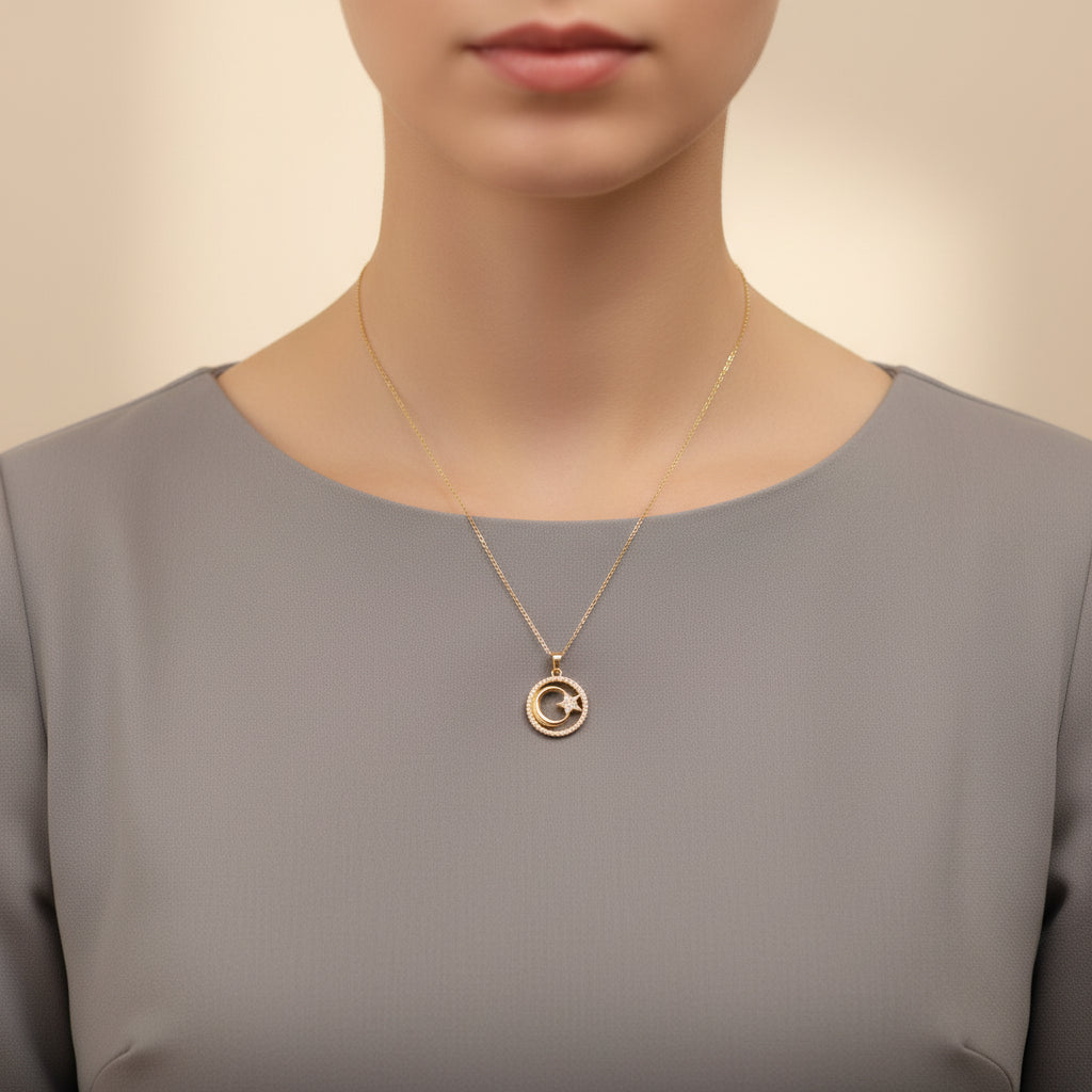 Ay Yıldızı Kolyesi