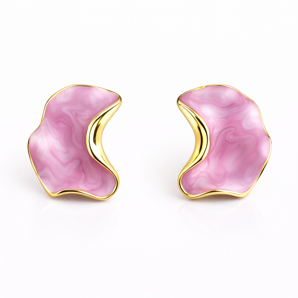 Aura Pembe Küpe