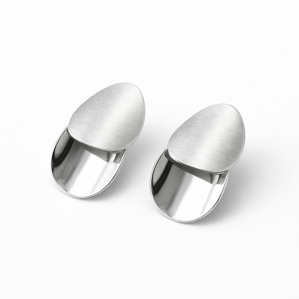 Ay Işığı Küpe Silver