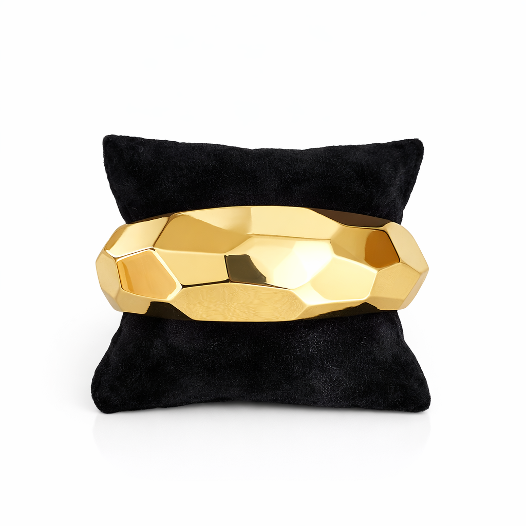 Facet Gold Bangle Bileklik