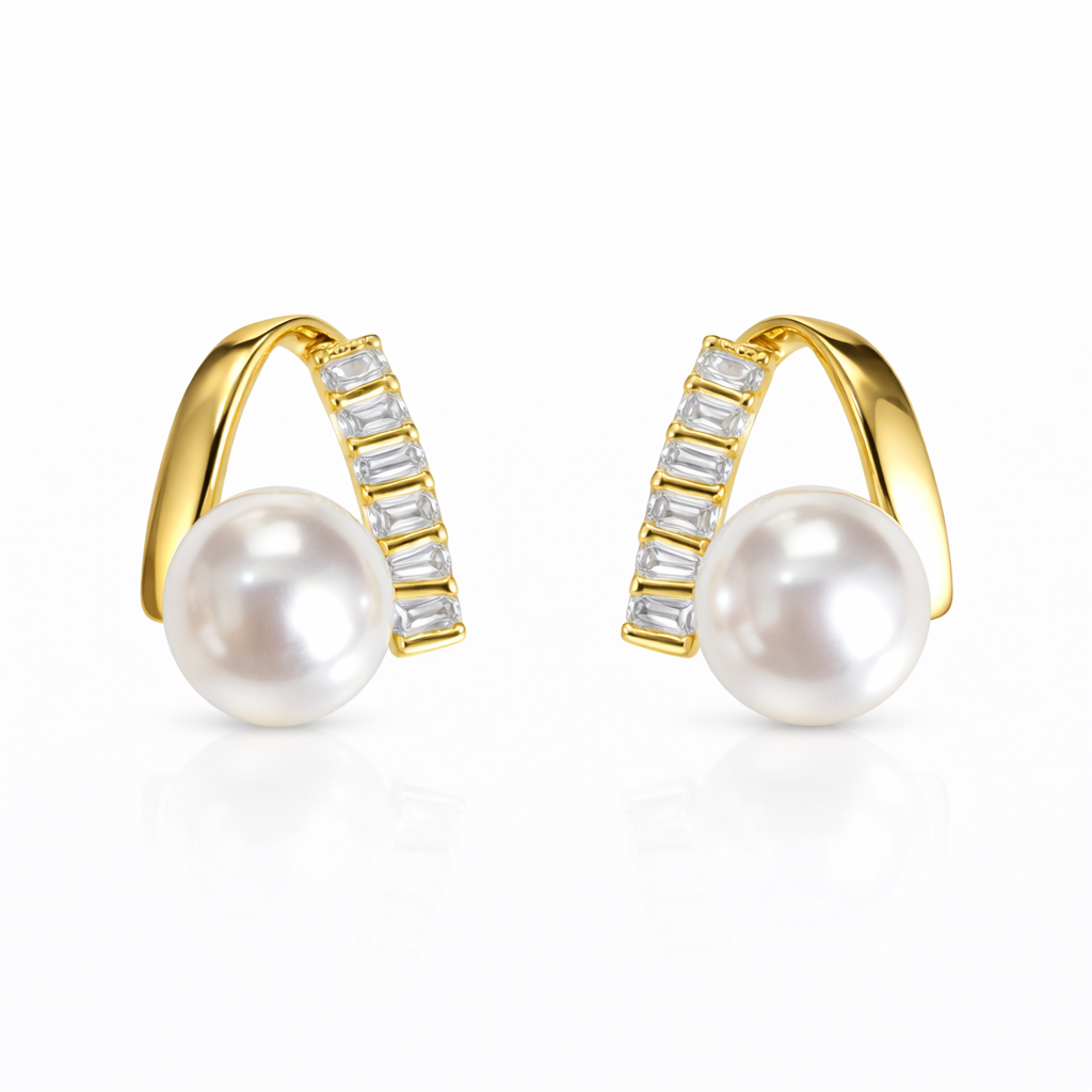 İnci Işıltı Küpe