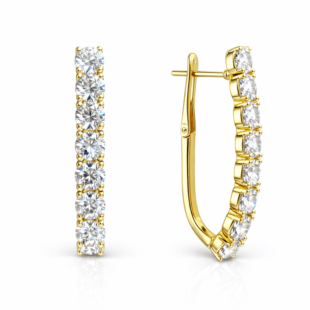 Luna Işıltı Küpesi