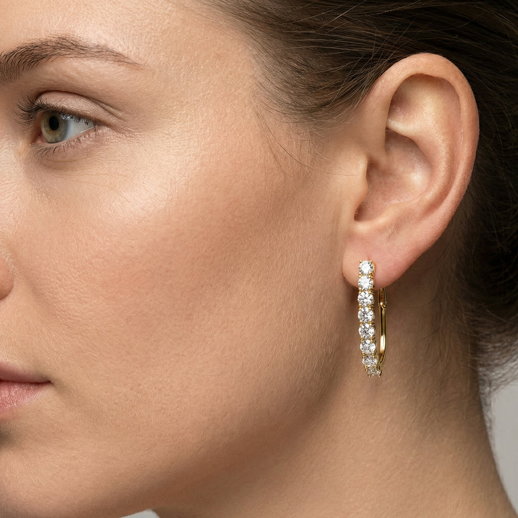 Luna Işıltı Küpesi