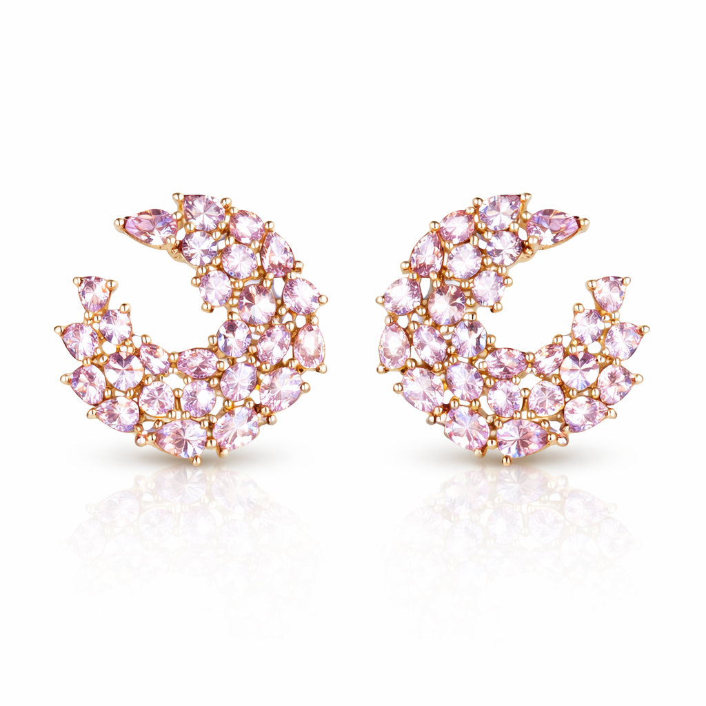 Rosé Işıltı Küpe